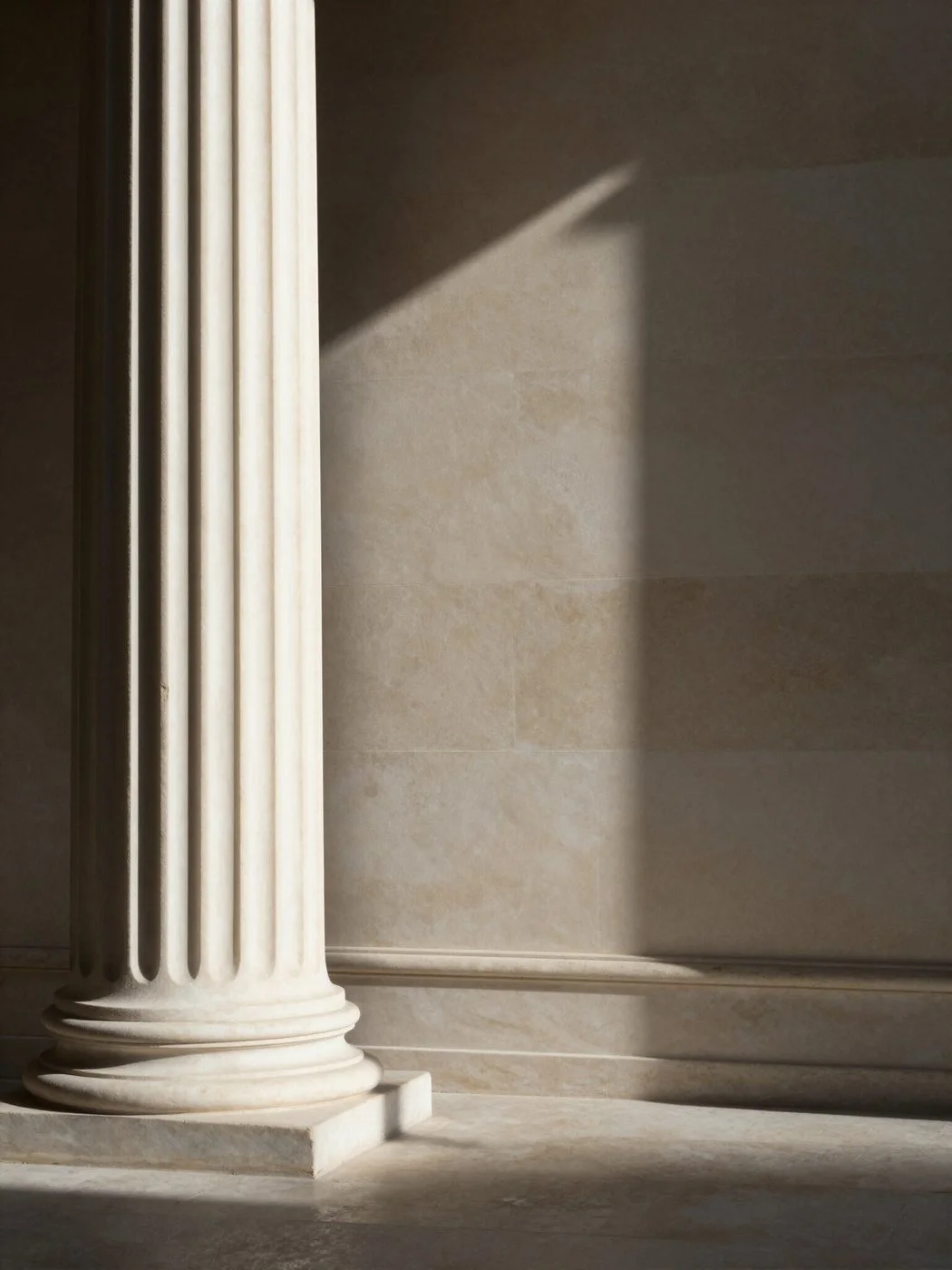 Classical pillar representing natural law