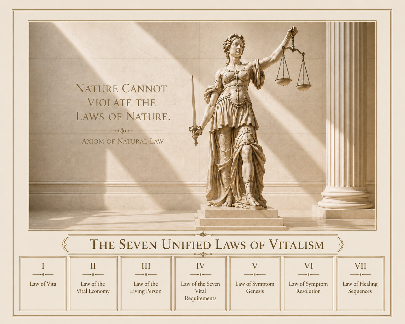 Axiom of Natural Law with Lady Justice